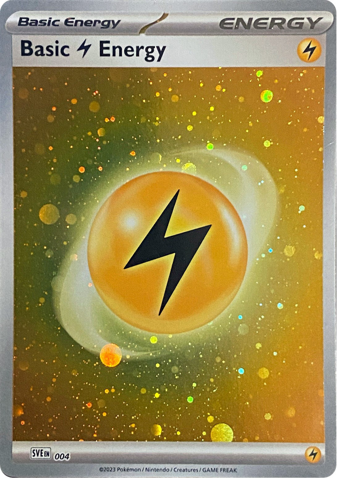 Basic Lightning Energy (004) (Cosmos Holo) [Scarlet & Violet: Base Set] | L.A. Mood Comics and Games