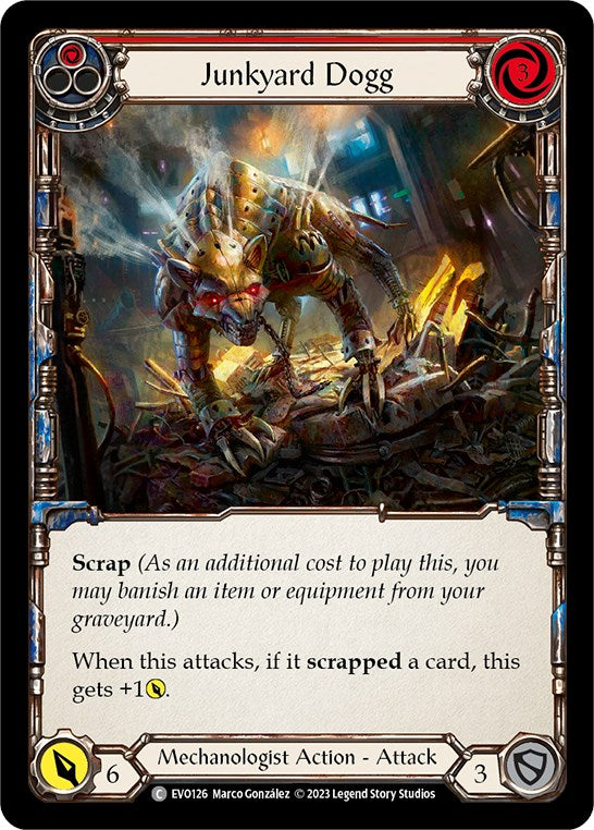Junkyard Dogg (Red) [EVO126] (Bright Lights)  Rainbow Foil | L.A. Mood Comics and Games