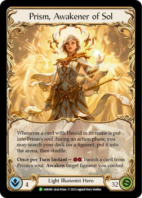 Prism, Awakener of Sol [HER086] (Promo)  Cold Foil | L.A. Mood Comics and Games