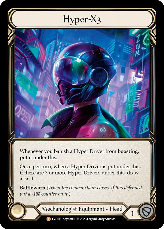 Hyper-X3 [EVO011] (Bright Lights)  Rainbow Foil | L.A. Mood Comics and Games