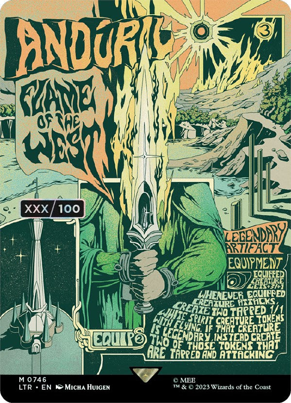 Anduril, Flame of the West (Borderless Poster) (Serialized) [The Lord of the Rings: Tales of Middle-Earth] | L.A. Mood Comics and Games