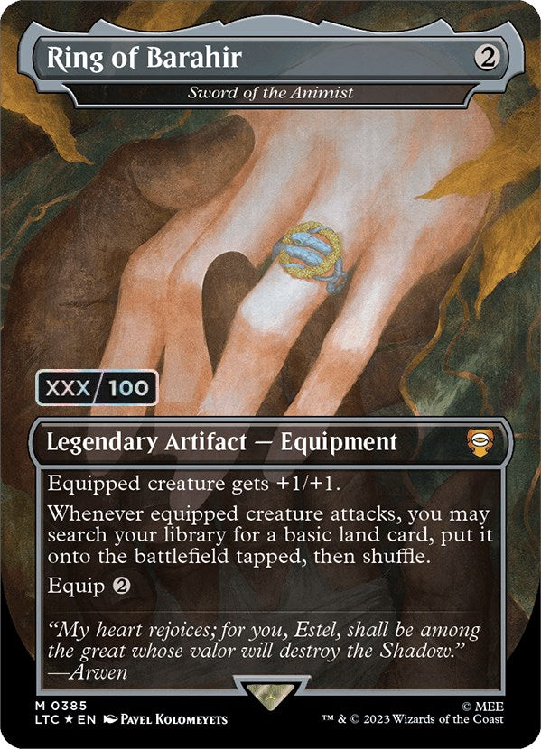 Ring of Barahir - Sword of the Animist (Serialized) [The Lord of the Rings: Tales of Middle-Earth Commander] | L.A. Mood Comics and Games