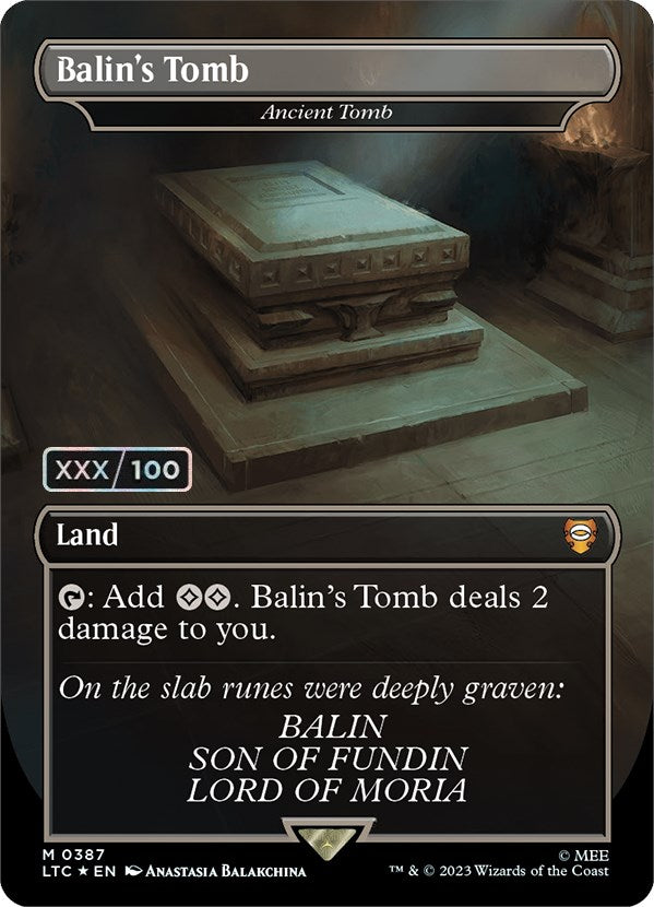 Balin's Tomb - Ancient Tomb (Serialized) [The Lord of the Rings: Tales of Middle-Earth Commander] | L.A. Mood Comics and Games