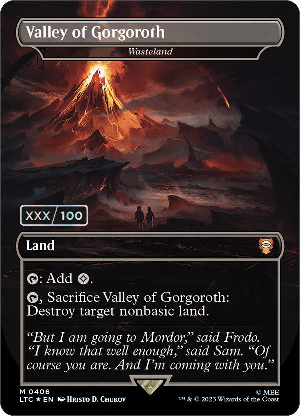 Valley of Gorgoroth - Wasteland (Serialized) [The Lord of the Rings: Tales of Middle-Earth Commander] | L.A. Mood Comics and Games