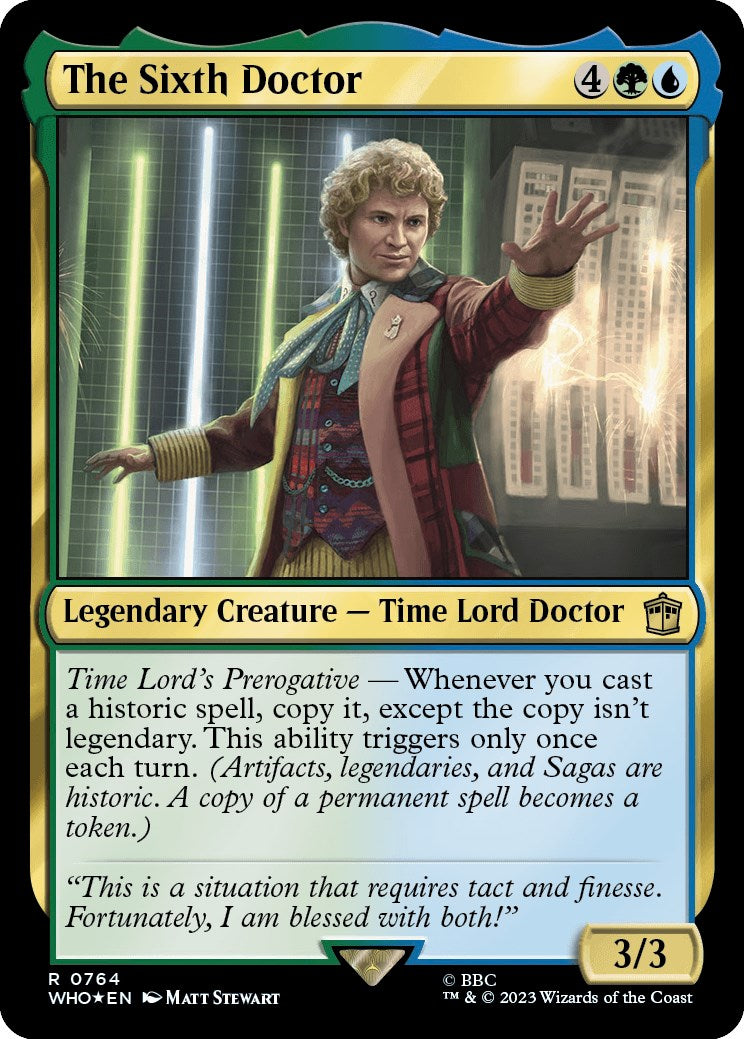 The Sixth Doctor (Surge Foil) [Doctor Who] | L.A. Mood Comics and Games