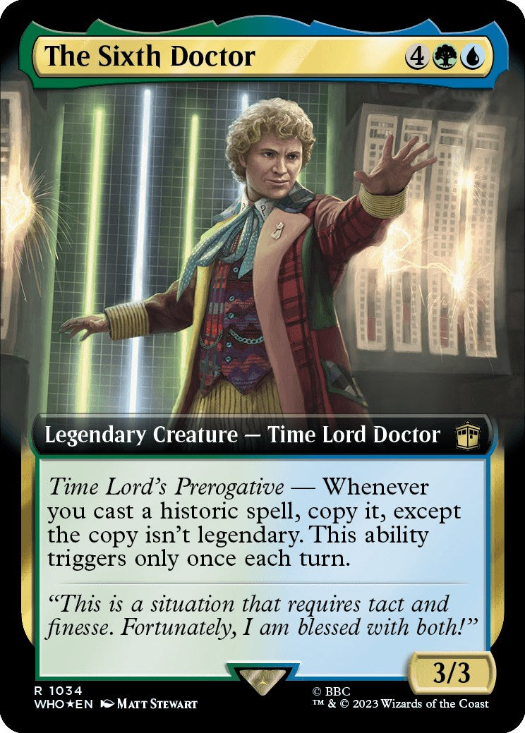 The Sixth Doctor (Extended Art) (Surge Foil) [Doctor Who] | L.A. Mood Comics and Games