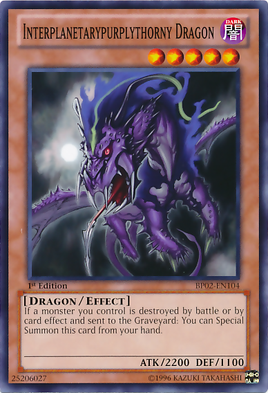 Interplanetarypurplythorny Dragon [BP02-EN104] Mosaic Rare | L.A. Mood Comics and Games
