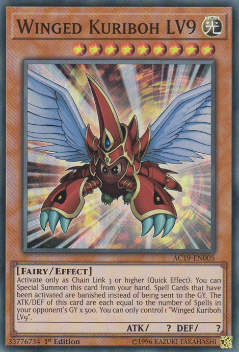 Winged Kuriboh LV9 [AC19-EN005] Super Rare | L.A. Mood Comics and Games