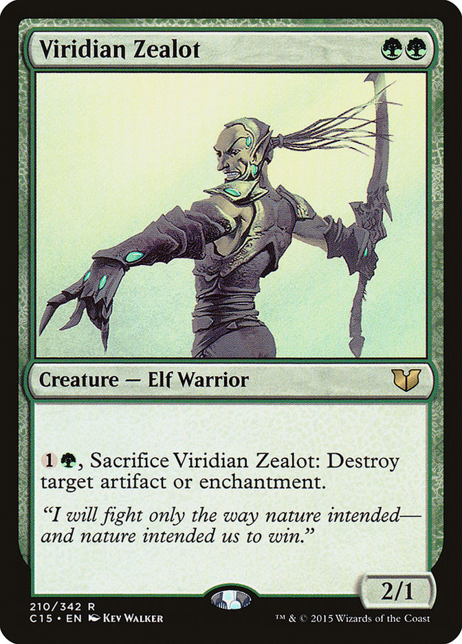 Viridian Zealot [Commander 2015] | L.A. Mood Comics and Games