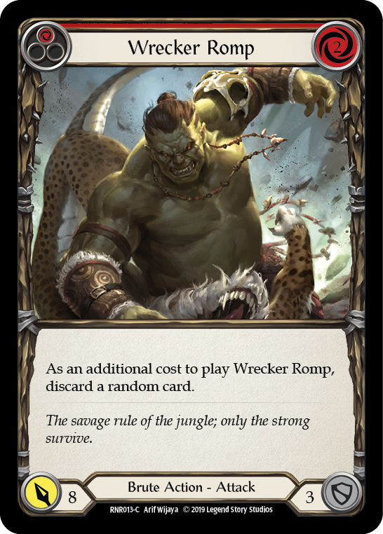 Wrecker Romp (Red) [RNR013-C] (Rhinar Hero Deck)  1st Edition Normal | L.A. Mood Comics and Games