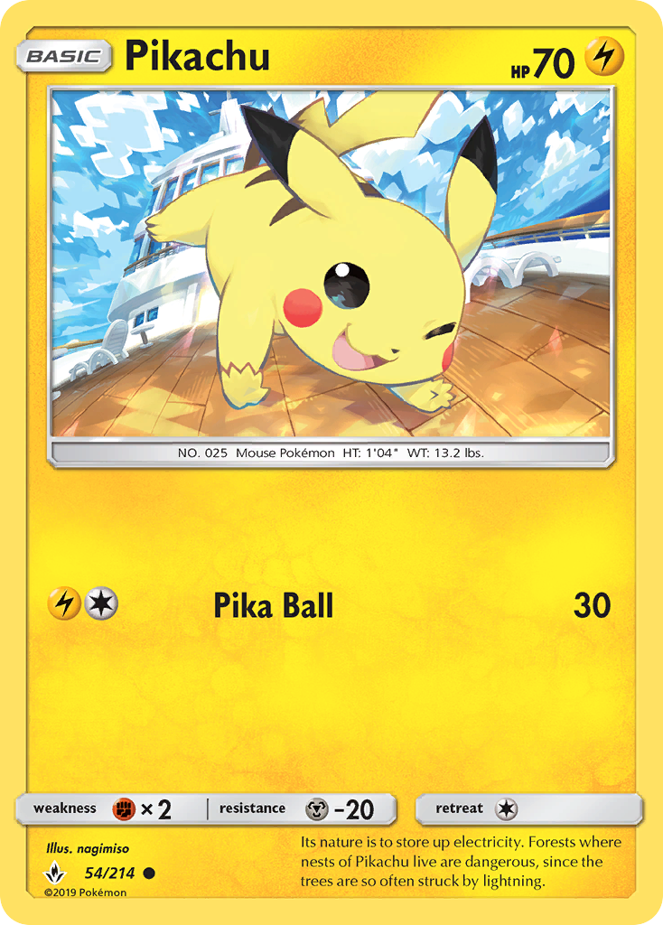 Pikachu (54/214) [Sun & Moon: Unbroken Bonds] | L.A. Mood Comics and Games