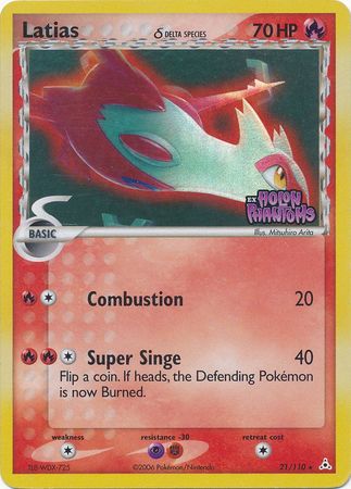 Latias (21/110) (Delta Species) (Stamped) [EX: Holon Phantoms] | L.A. Mood Comics and Games