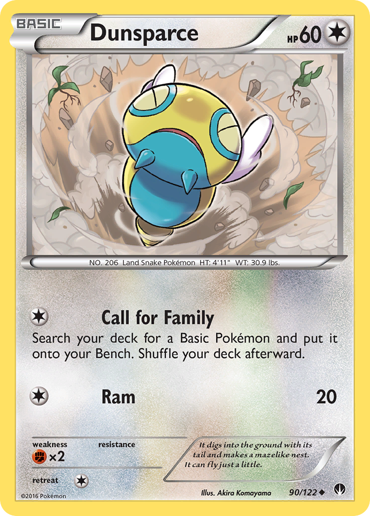 Dunsparce (90/122) [XY: BREAKpoint] | L.A. Mood Comics and Games