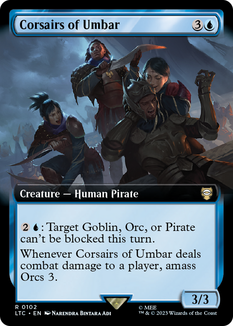 Corsairs of Umbar (Extended Art) [The Lord of the Rings: Tales of Middle-Earth Commander] | L.A. Mood Comics and Games