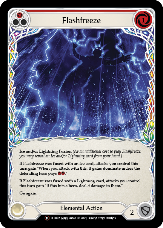 Flashfreeze [U-ELE092] (Tales of Aria Unlimited)  Unlimited Rainbow Foil | L.A. Mood Comics and Games