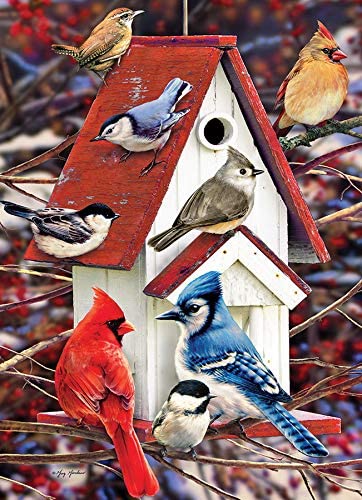 Winter Birdhouse 1000pc | L.A. Mood Comics and Games