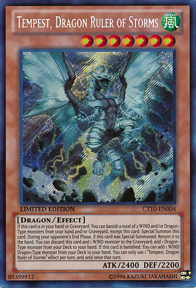 Tempest, Dragon Ruler of Storms [CT10-EN004] Secret Rare | L.A. Mood Comics and Games