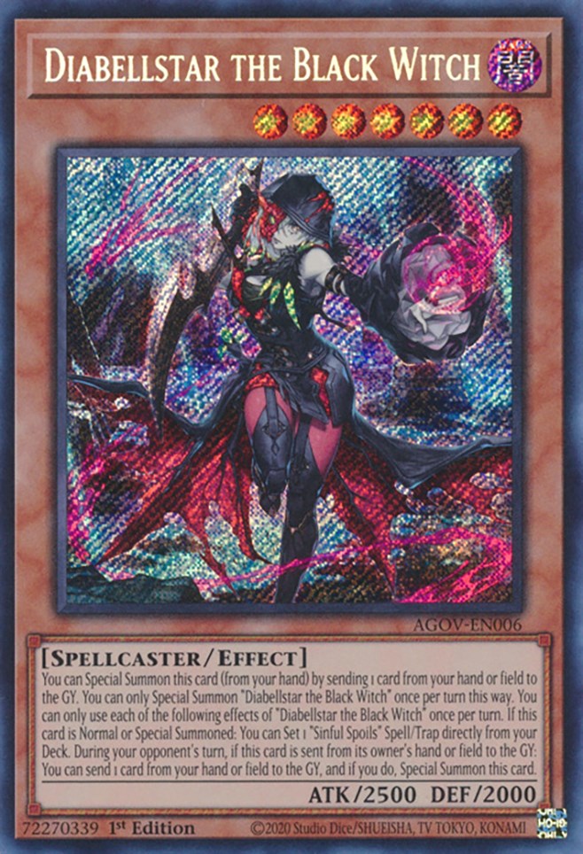 Diabellstar the Black Witch [AGOV-EN006] Secret Rare | L.A. Mood Comics and Games