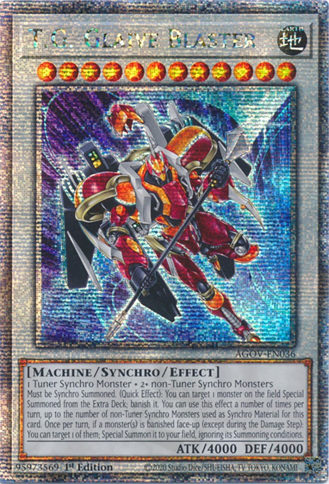 T.G. Glaive Blaster (Quarter Century Secret Rare) [AGOV-EN036] Quarter Century Secret Rare | L.A. Mood Comics and Games
