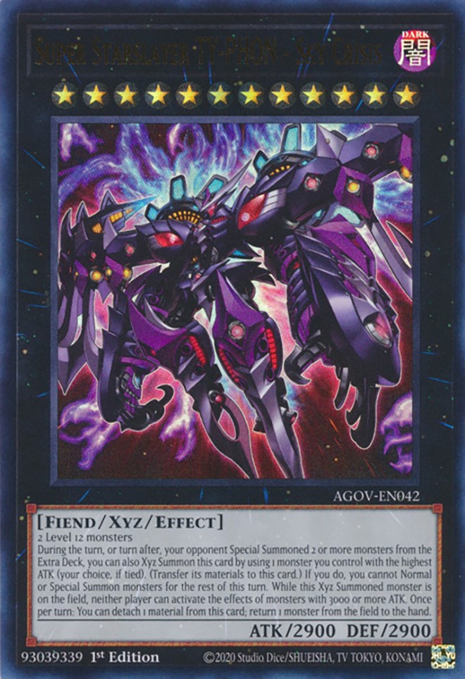 Super Starslayer TY-PHON - Sky Crisis [AGOV-EN042] Ultra Rare | L.A. Mood Comics and Games