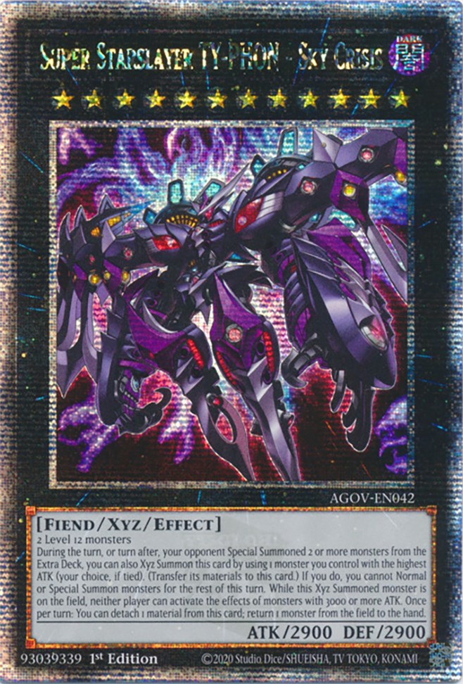 Super Starslayer TY-PHON - Sky Crisis (Quarter Century Secret Rare) [AGOV-EN042] Quarter Century Secret Rare | L.A. Mood Comics and Games