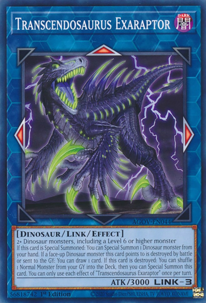 Transcendosaurus Exaraptor [AGOV-EN044] Common | L.A. Mood Comics and Games