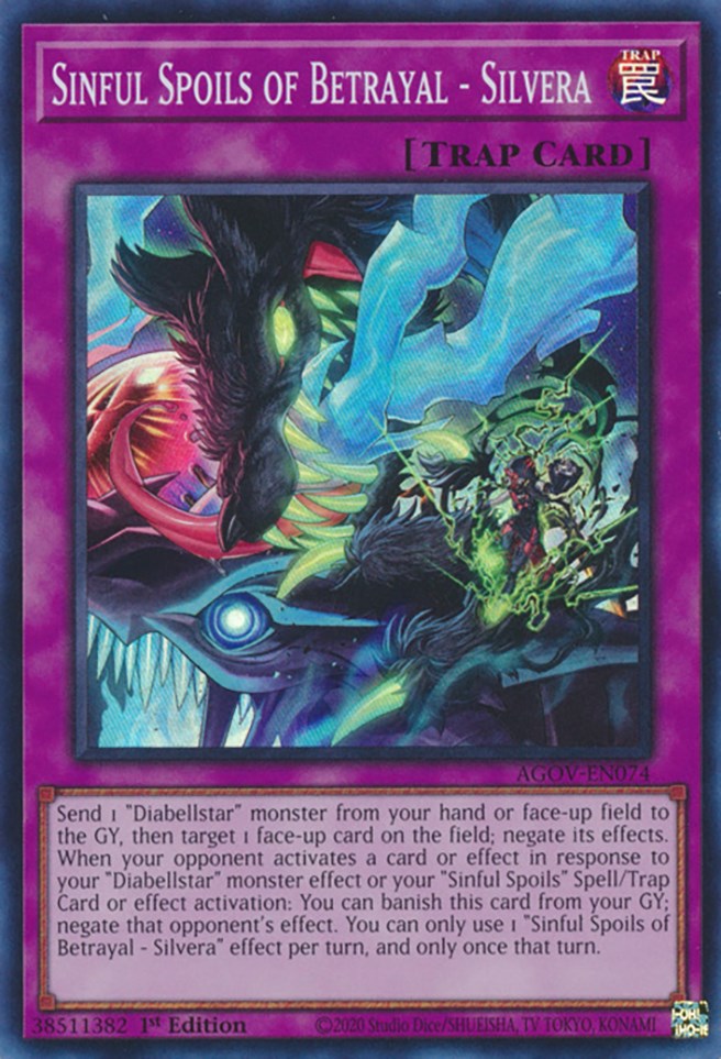 Sinful Spoils of Betrayal - Silvera [AGOV-EN074] Super Rare | L.A. Mood Comics and Games