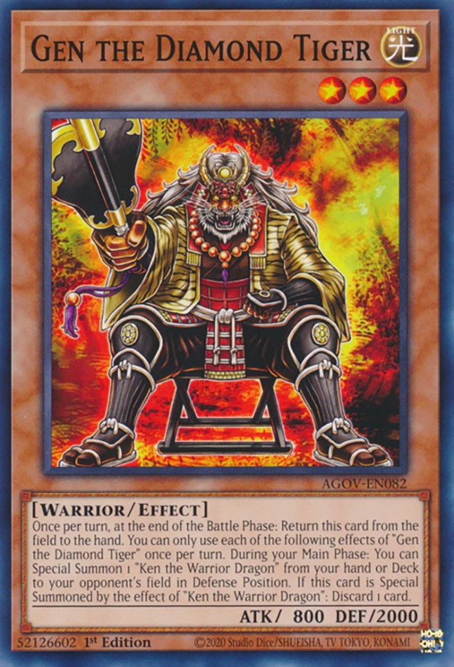 Gen the Diamond Tiger [AGOV-EN082] Common | L.A. Mood Comics and Games