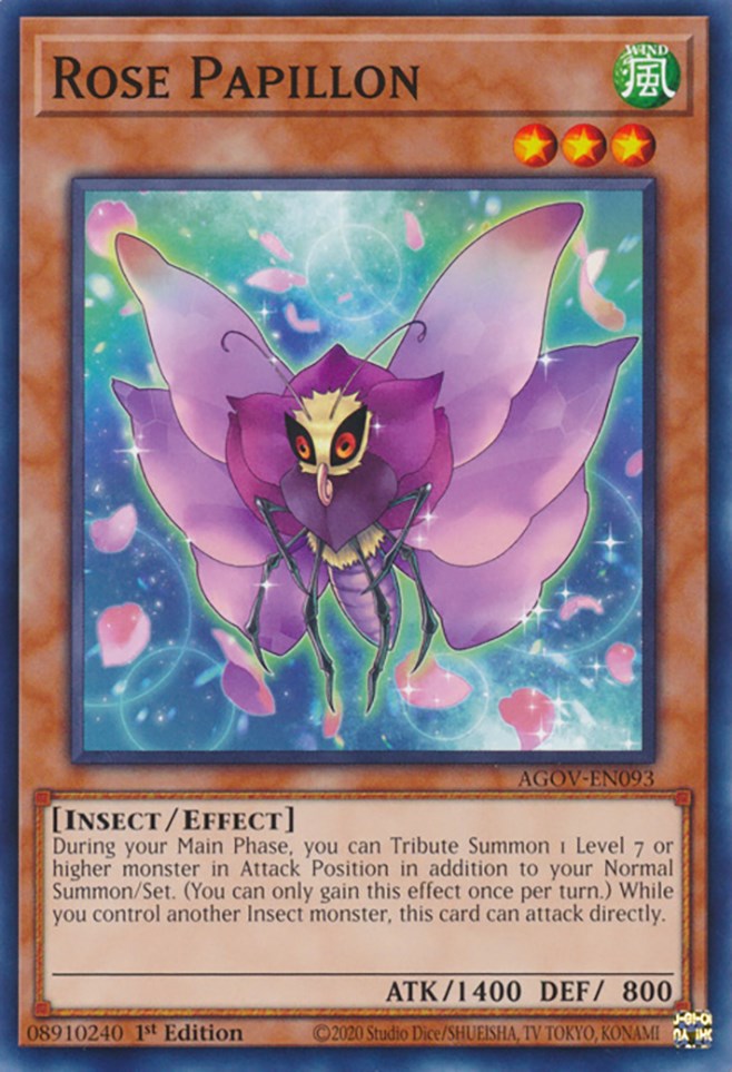 Rose Papillon [AGOV-EN093] Common | L.A. Mood Comics and Games