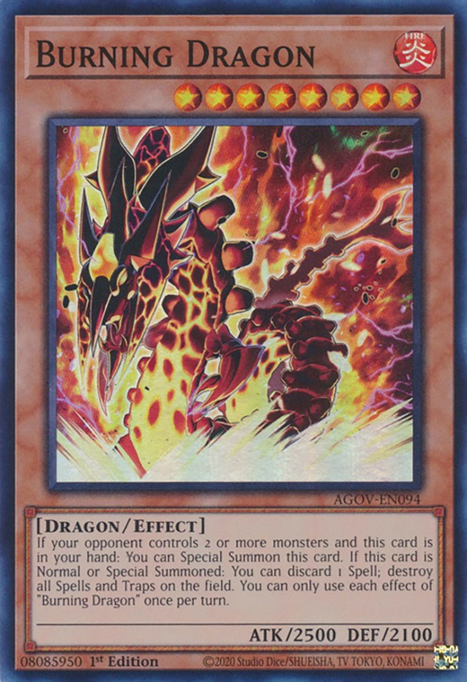 Burning Dragon [AGOV-EN094] Super Rare | L.A. Mood Comics and Games