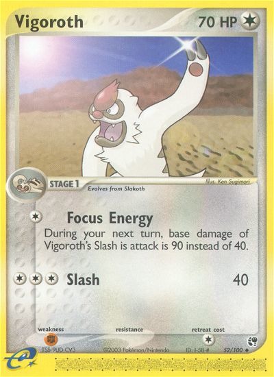 Vigoroth (52/100) [EX: Sandstorm] | L.A. Mood Comics and Games
