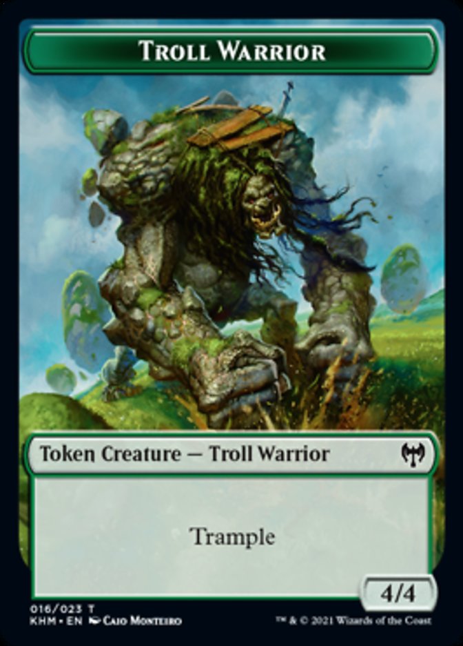 Troll Warrior Token [Kaldheim Tokens] | L.A. Mood Comics and Games