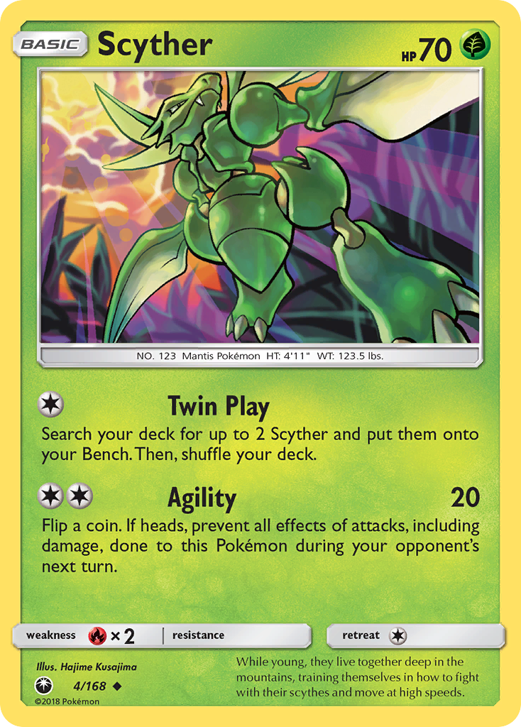 Scyther (4/168) [Sun & Moon: Celestial Storm] | L.A. Mood Comics and Games