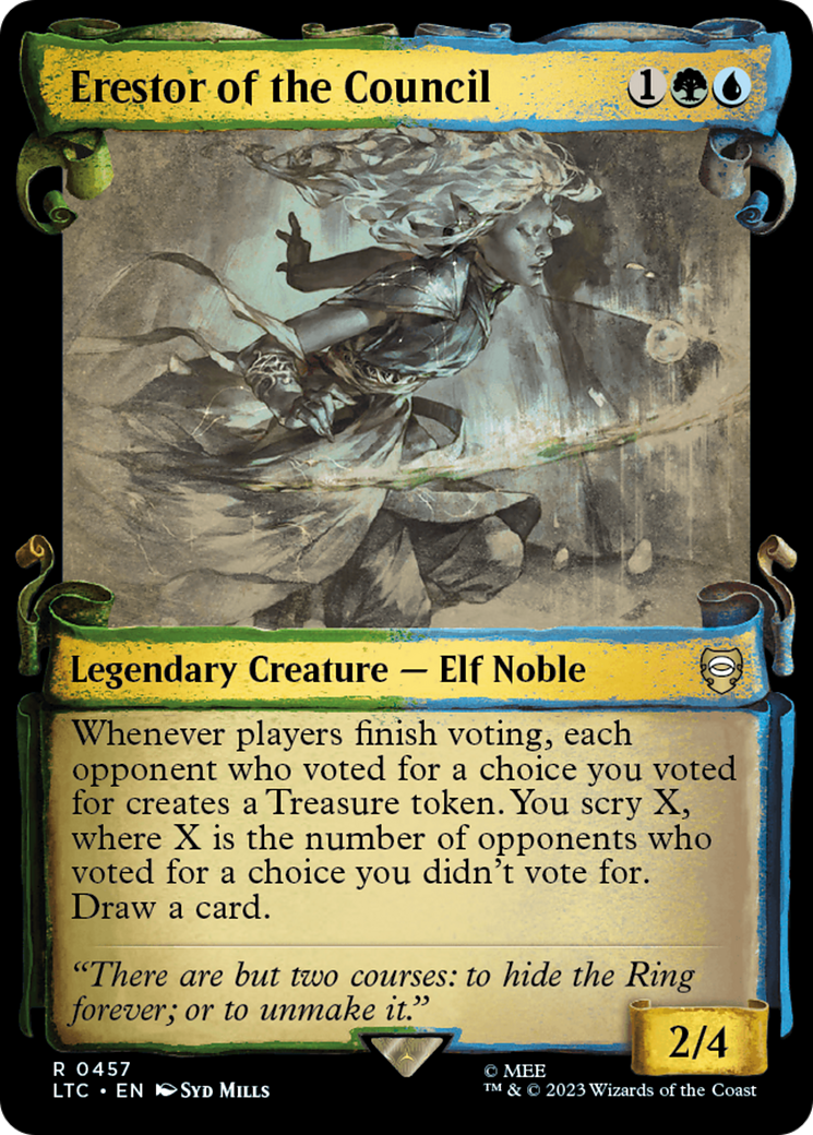 Erestor of the Council [The Lord of the Rings: Tales of Middle-Earth Commander Showcase Scrolls] | L.A. Mood Comics and Games