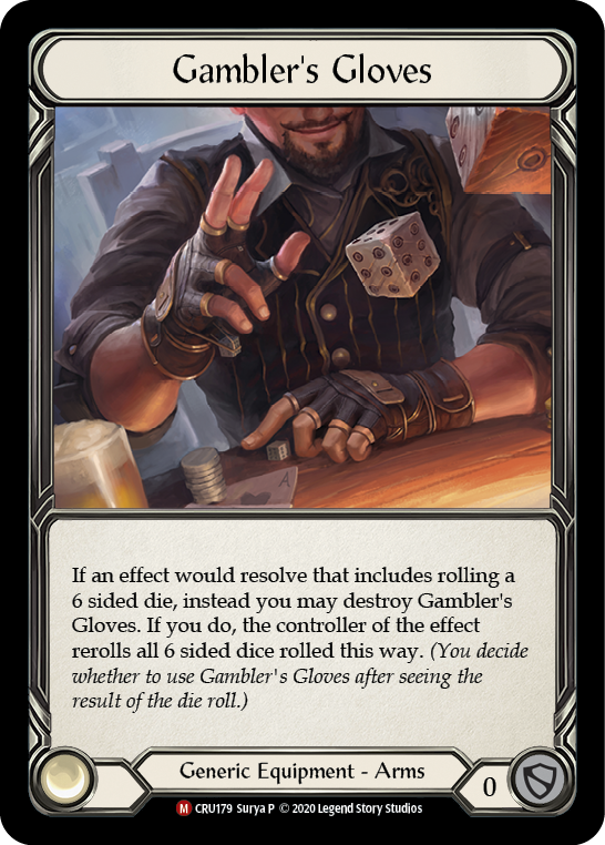 Gambler's Gloves [CRU179] (Crucible of War)  1st Edition Cold Foil | L.A. Mood Comics and Games