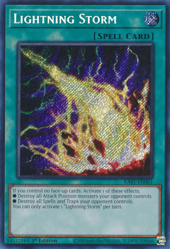 Lightning Storm [RA01-EN061] Secret Rare | L.A. Mood Comics and Games