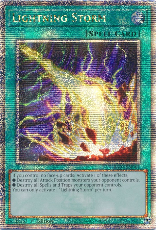 Lightning Storm [RA01-EN061] Quarter Century Secret Rare | L.A. Mood Comics and Games