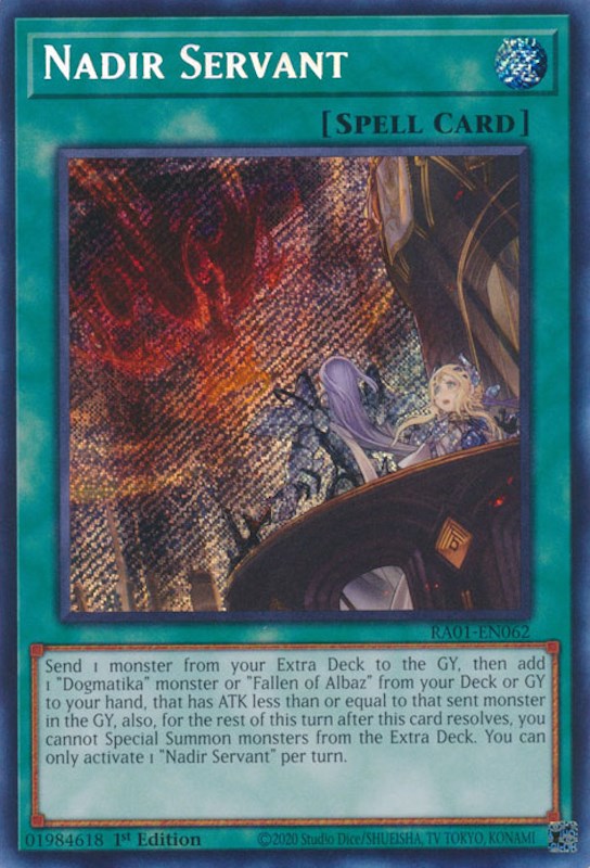 Nadir Servant [RA01-EN062] Secret Rare | L.A. Mood Comics and Games