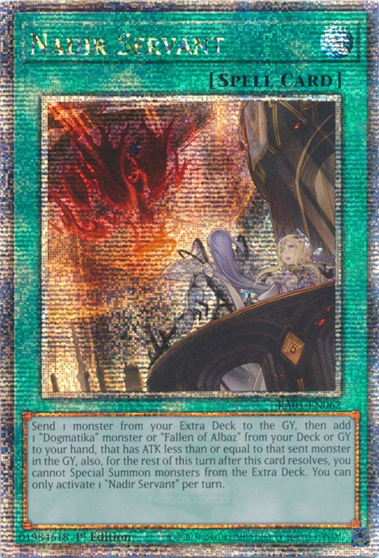 Nadir Servant [RA01-EN062] Quarter Century Secret Rare | L.A. Mood Comics and Games