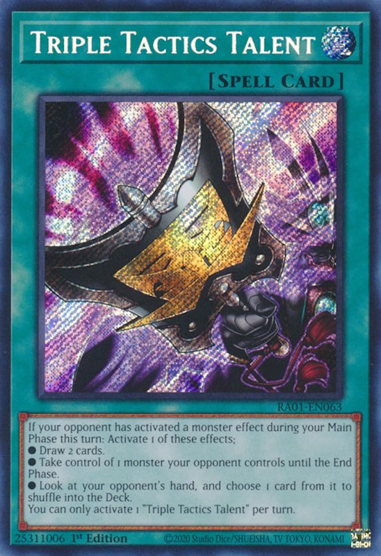 Triple Tactics Talent [RA01-EN063] Secret Rare | L.A. Mood Comics and Games