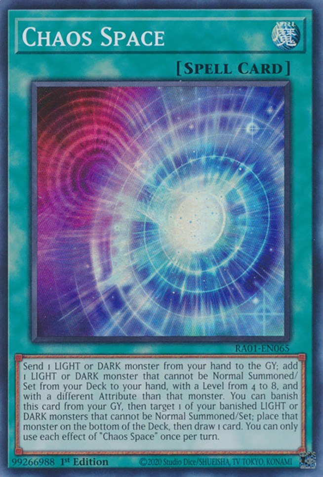 Chaos Space [RA01-EN065] Super Rare | L.A. Mood Comics and Games