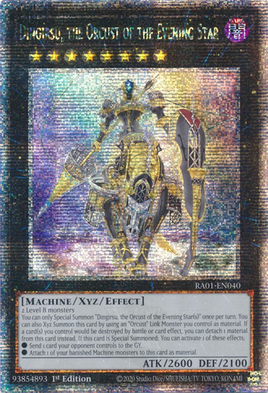 Dingirsu, the Orcust of the Evening Star [RA01-EN040] Quarter Century Secret Rare | L.A. Mood Comics and Games