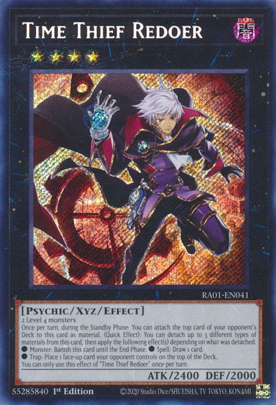 Time Thief Redoer [RA01-EN041] Secret Rare | L.A. Mood Comics and Games