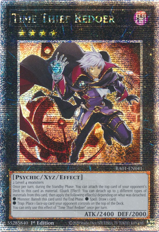Time Thief Redoer [RA01-EN041] Quarter Century Secret Rare | L.A. Mood Comics and Games