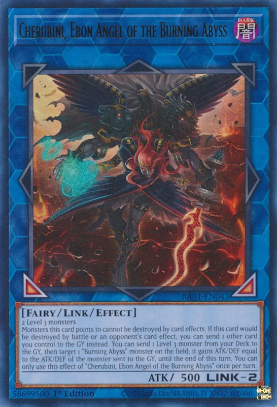 Cherubini, Ebon Angel of the Burning Abyss [RA01-EN042] Ultra Rare | L.A. Mood Comics and Games