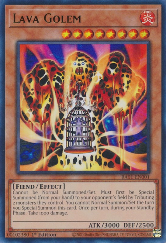 Lava Golem [RA01-EN001] Ultra Rare | L.A. Mood Comics and Games