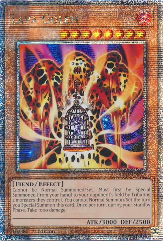 Lava Golem [RA01-EN001] Quarter Century Secret Rare | L.A. Mood Comics and Games