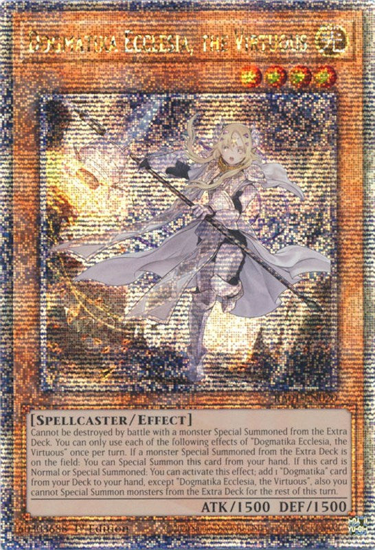Dogmatika Ecclesia, the Virtuous [RA01-EN020] Quarter Century Secret Rare | L.A. Mood Comics and Games