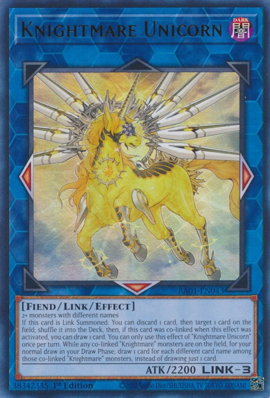 Knightmare Unicorn [RA01-EN043] Ultra Rare | L.A. Mood Comics and Games