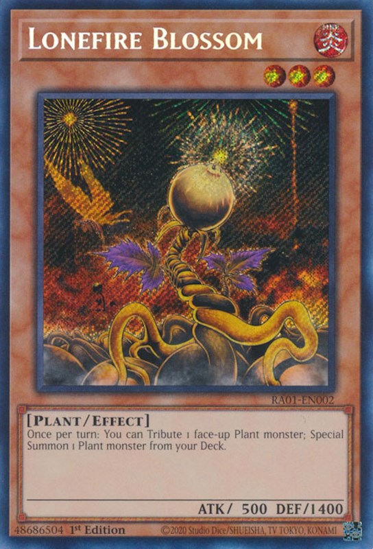 Lonefire Blossom [RA01-EN002] Secret Rare | L.A. Mood Comics and Games